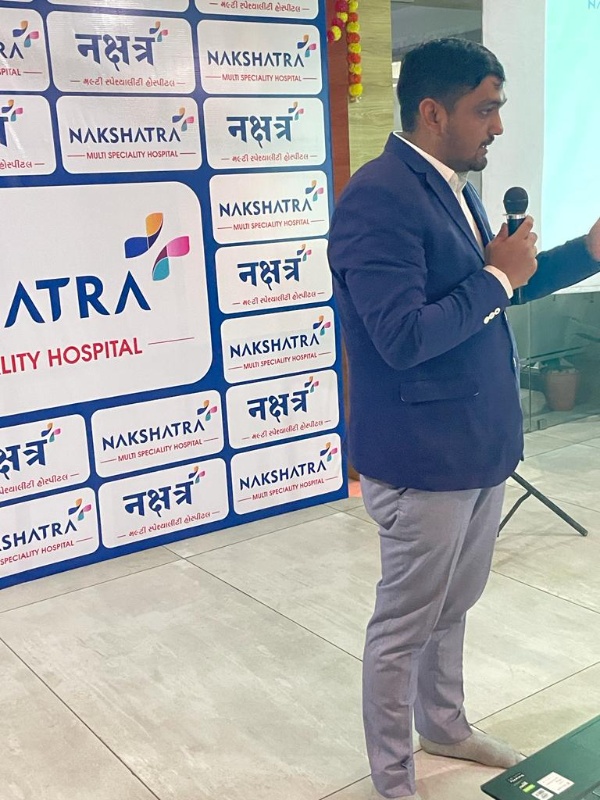 Organised CME on different topic by consultant doctors of Nakshatra Multispeciality Hospital to general practitioner around morbi district