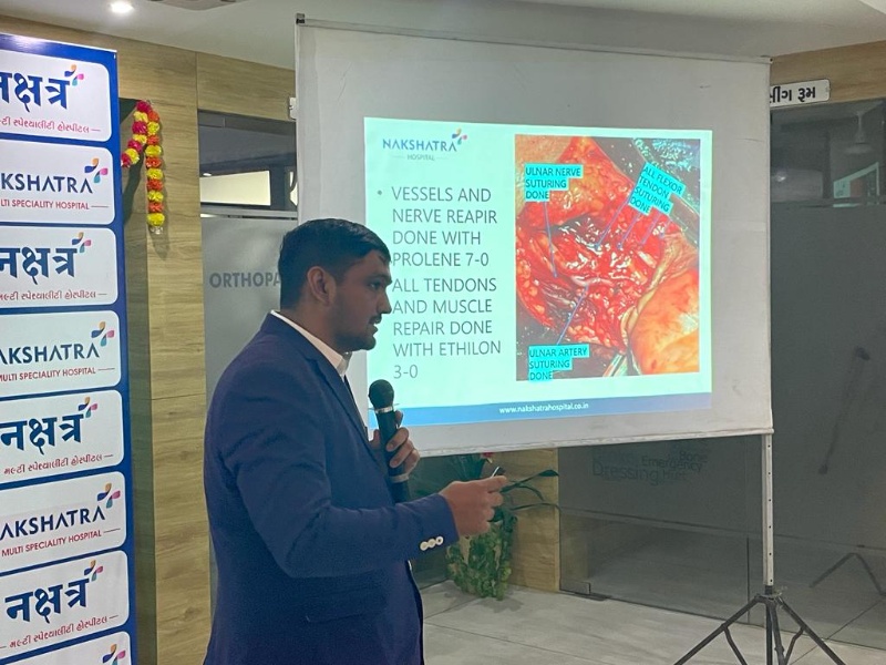 Organised CME on different topic by consultant doctors of Nakshatra Multispeciality Hospital to general practitioner around morbi district