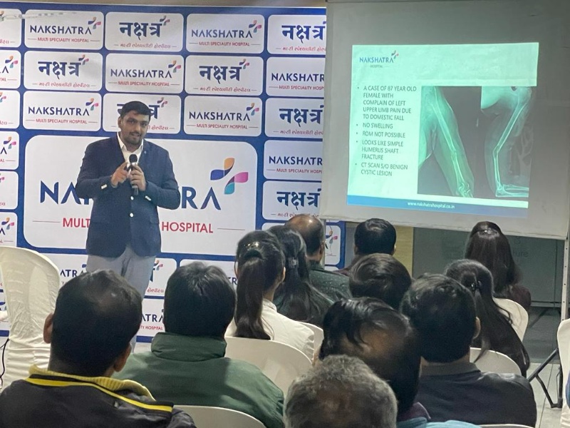 Organised CME on different topic by consultant doctors of Nakshatra Multispeciality Hospital to general practitioner around morbi district